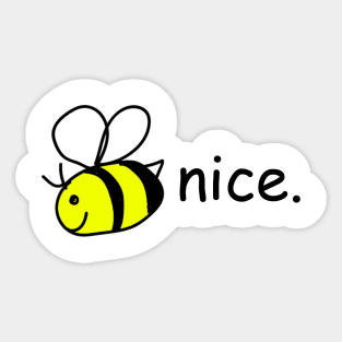 Bee Nice Sticker